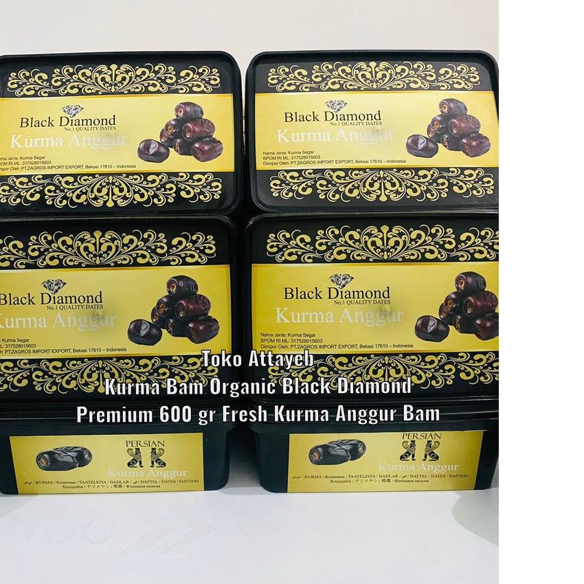 

♨ Kurma Bam Black Diamond Organic 600 gr Kurma Bam Barari┃Kurma Angur Bam Organic Black Diamond 600 gr ➫