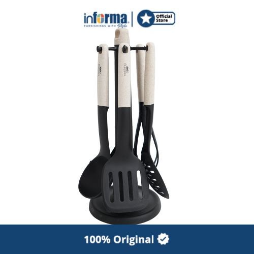 Sutil Informa - Set Alat Masak - Lark Utensil Set Of 6 With Holder