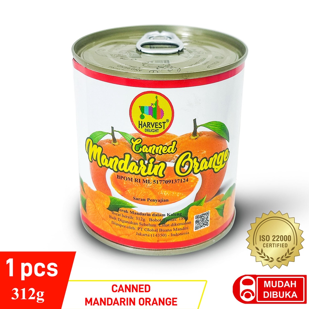 

Harvest Delight Canned Mandarin Orange 312g