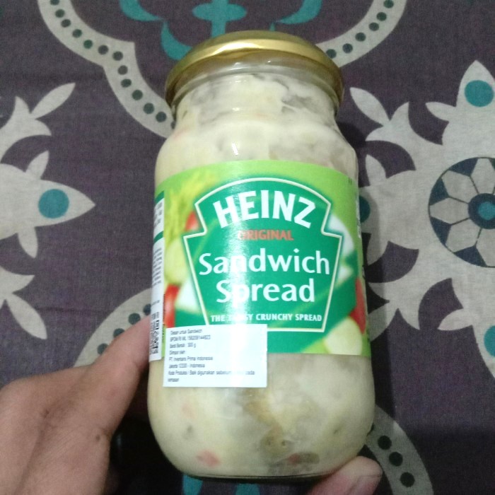 

Heinz Original Sandwich Spread 300 Gr/Olesan Sandwich