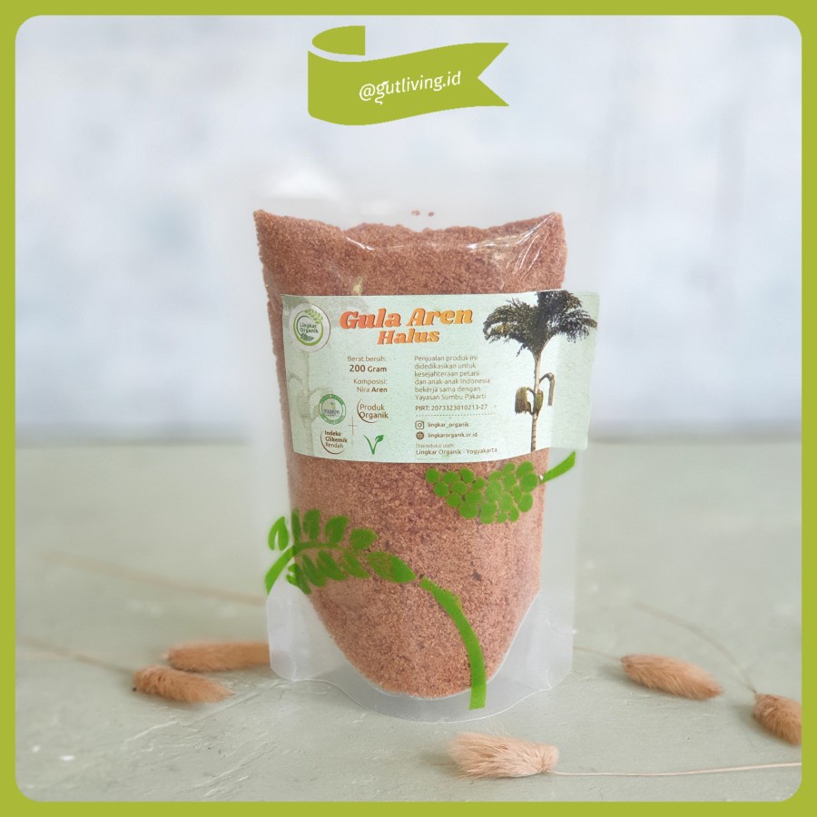 

Gula Aren Halus Alami Natural Palm Sugar Lingkar Organik