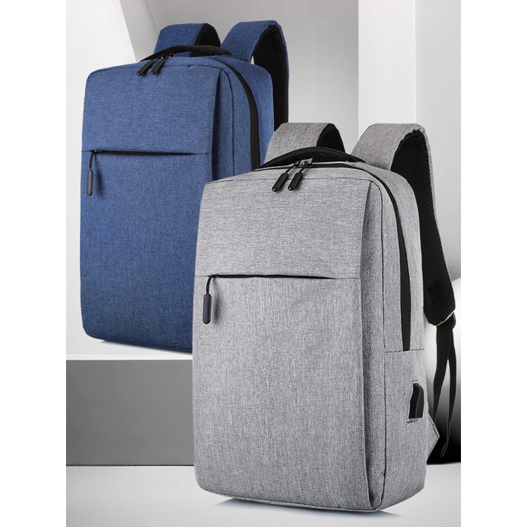 Rayhana - Tas Sekolah Kuliah Kerja Backpack Pria Wanita Keren Tas Laptop Ransel Denim Korean Style