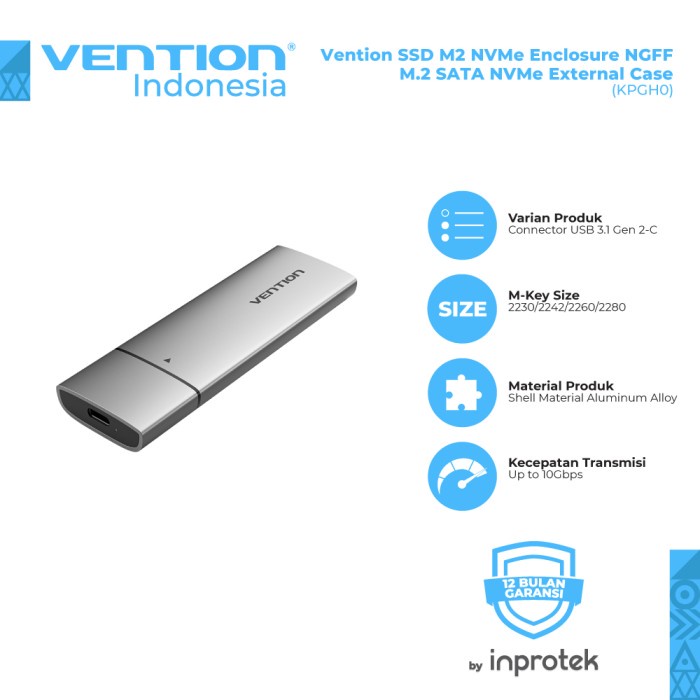 Vention SATA HDD SSD 2.5" Enclosure Case External
