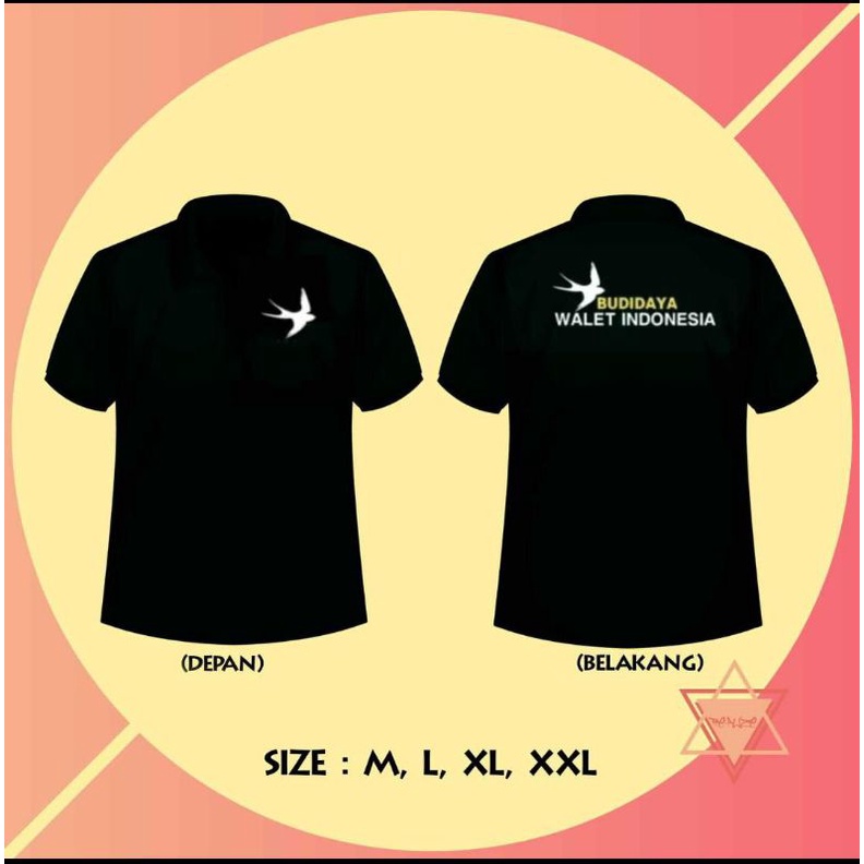 BAJU POLO BUDIDAYA WALET INDONESIA