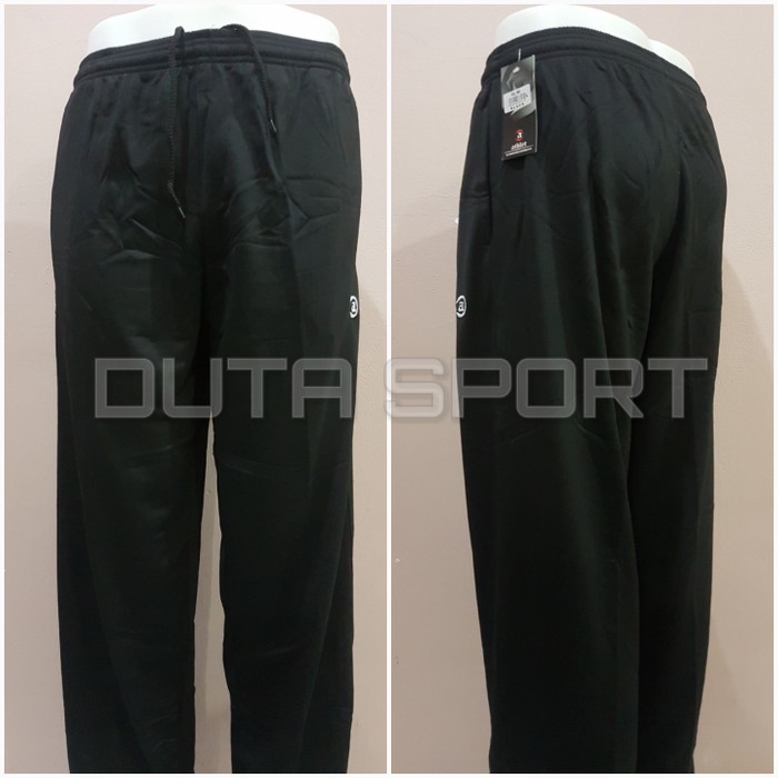 Celana Training Athlet Polos Hitam - M (Y3X2) Terbaru Track Pants Running Pants Polos Terlaris P9U4 