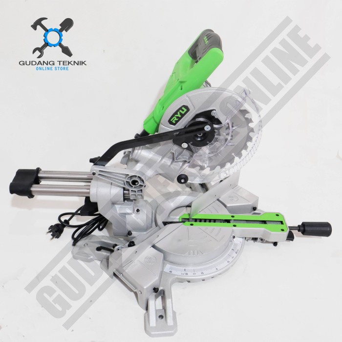 Mitter Saw Sliding Pemotong Aluminium 7&quot; RMS180-1 RYU / Mesin Potong Aluminium Kayu Sliding 7 Inch RMS180-1 RYU