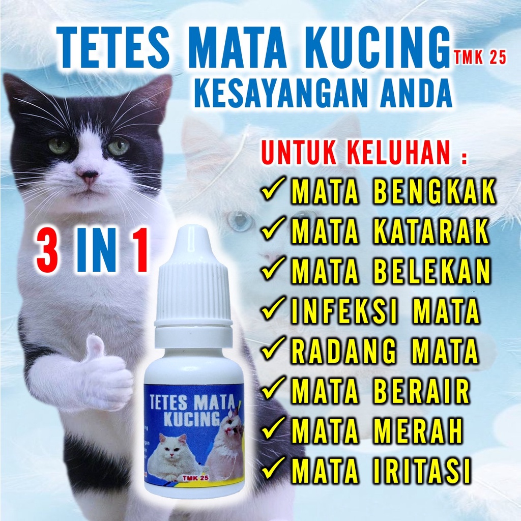 Obat Tetes Mata Hidung Telinga Kucing 3 Fungsi dalam 1 Botol