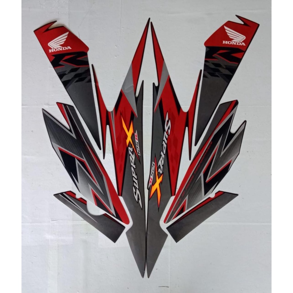 STIKER STRIPING SUPRA X 125 R 2010 | stiker motor honda supra x 125 R 2010