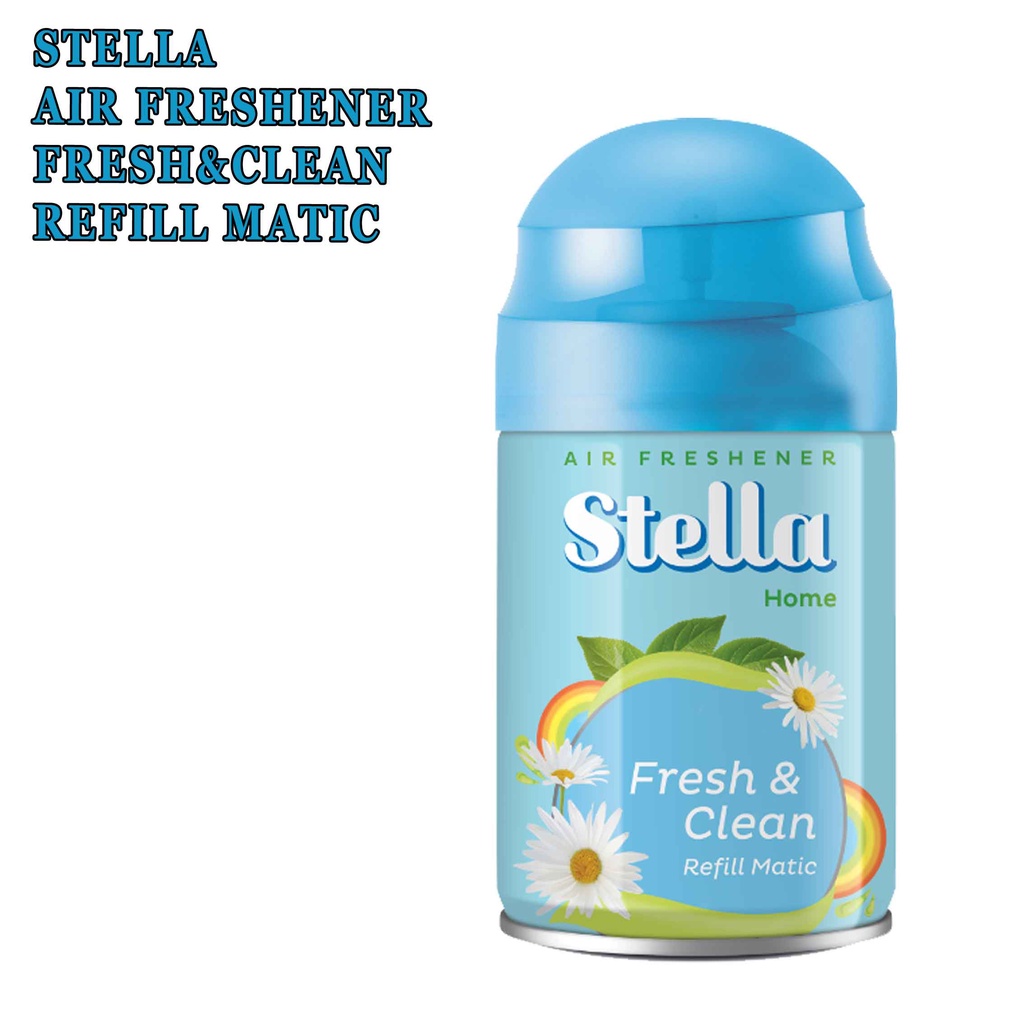 STELLA FRESH &amp; CLEAN* REFILL MATIC* PENGHARUM RUANGAN* 225ML