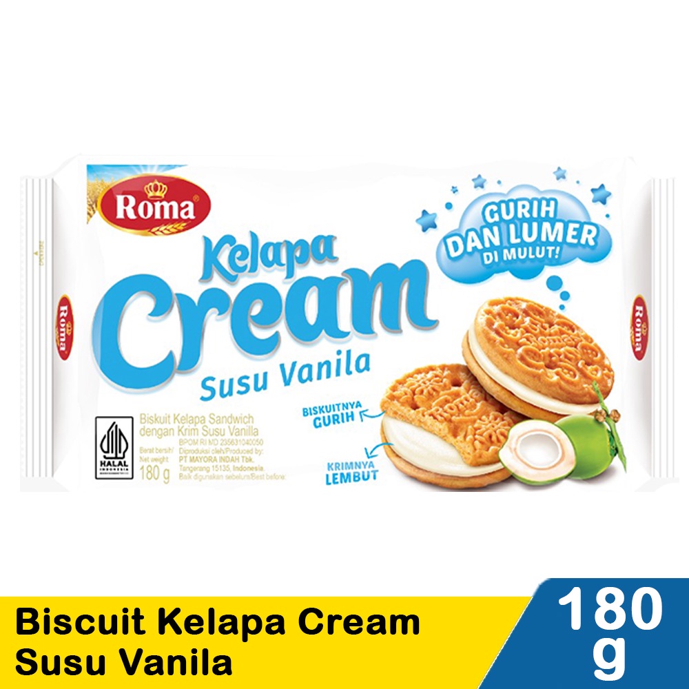 

Roma Kelapa Cream 180 gr #CNS