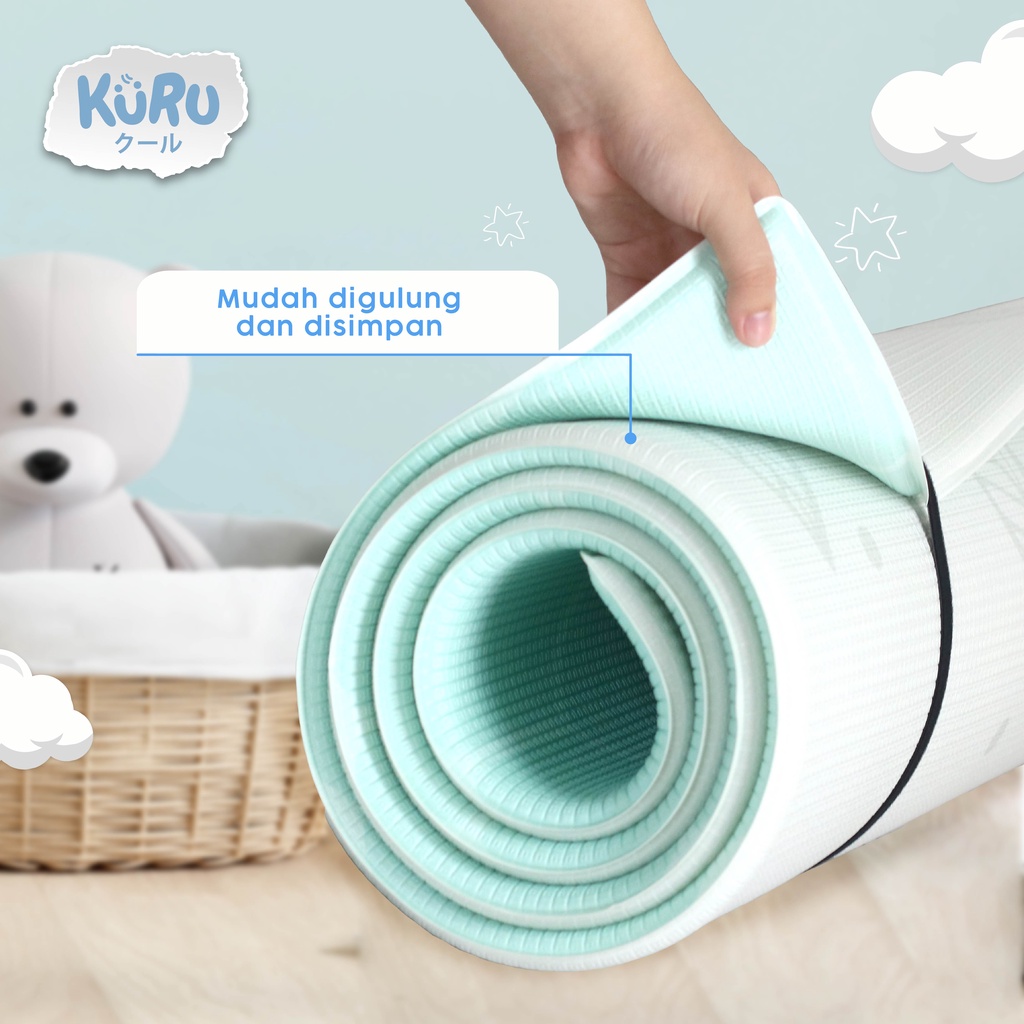 KURU Baby TPU Playmat | Karpet Bermain Anak Large 140x200 Play Mat MBS