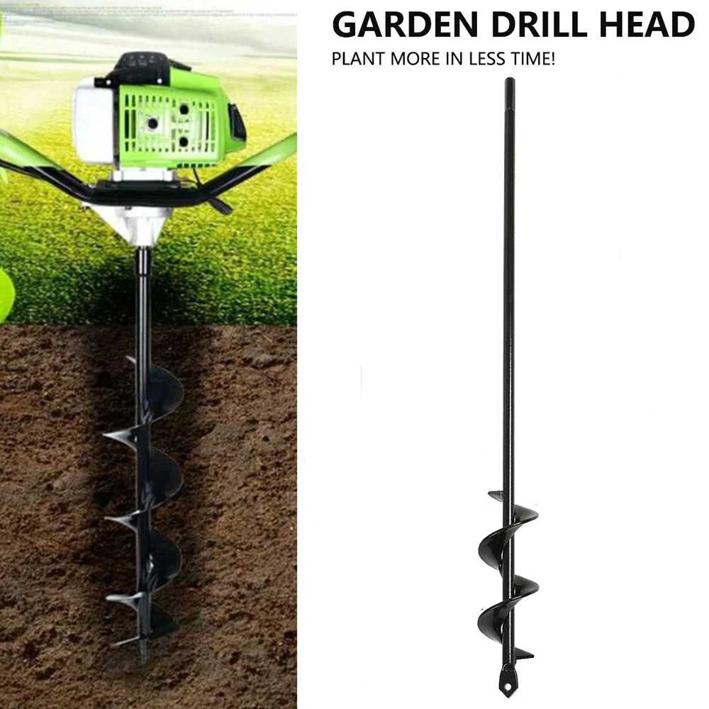 (BISA COD) FTIHSHP MPT Mata Bor Penggali Tanah Auger Spiral Drill Head 4x45cm - FG07