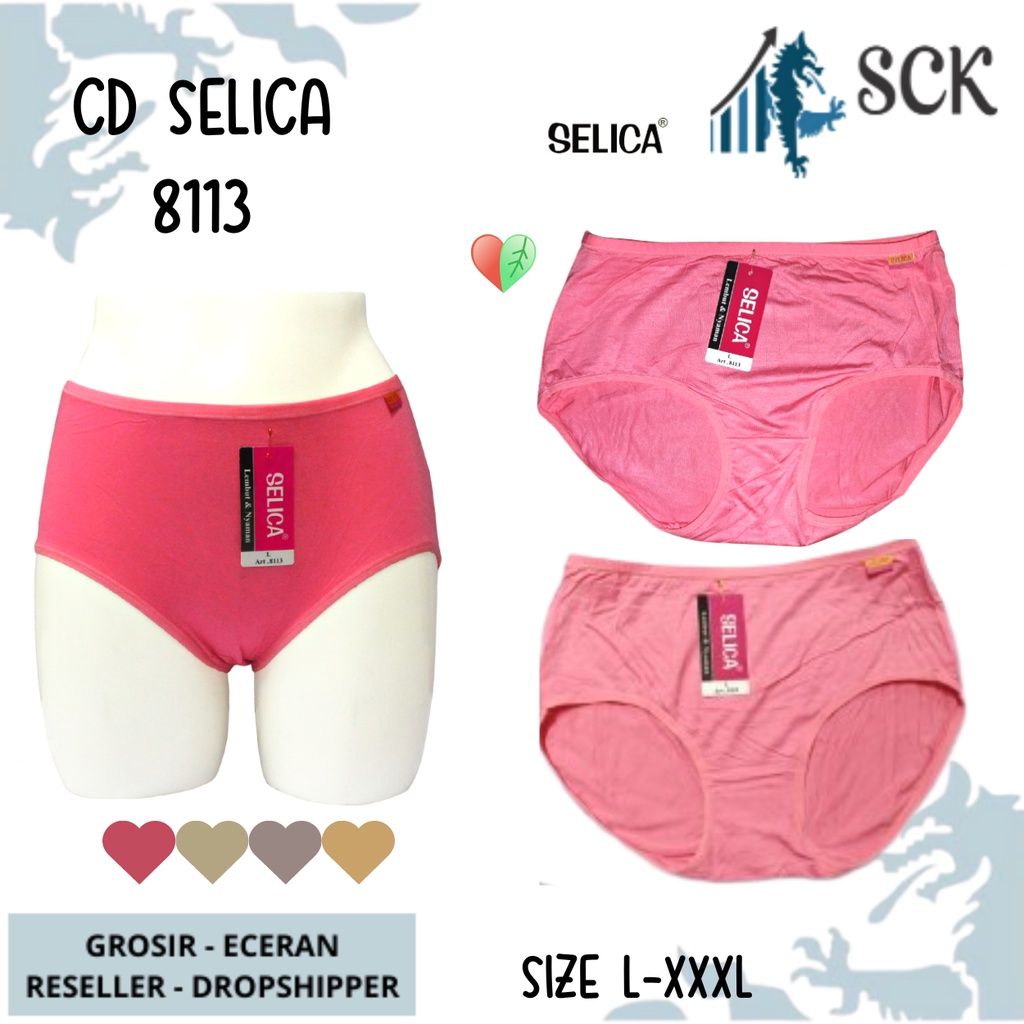 CD Wanita SELICA 8113 Katun Bamboo Halus Dingin / Pakaian Dalam Wanita Seamless - sckmenwear GROSIR