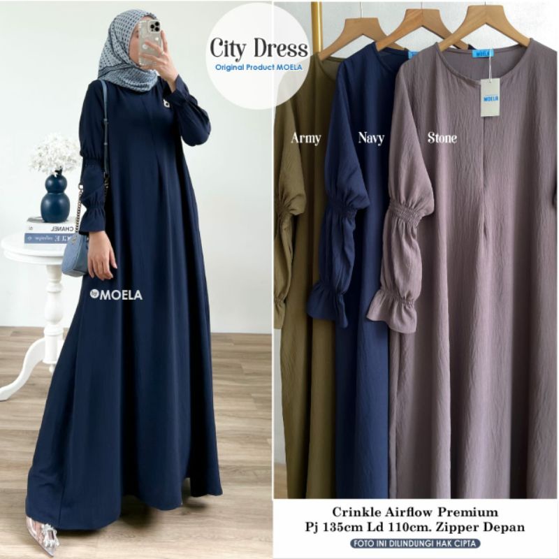 Dress Wanita//Dress  polos by moela