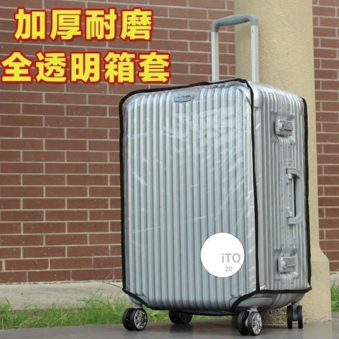 Ito Sarung Koper Plastik Transparan - Cover Koper 20 22 24 26 28 Inch