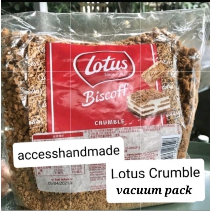 

Lotus Crumble remah hancur lotus biscuit 250gr repack