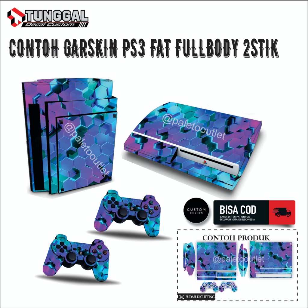 Stiker Ps3 Fat motif anime keren