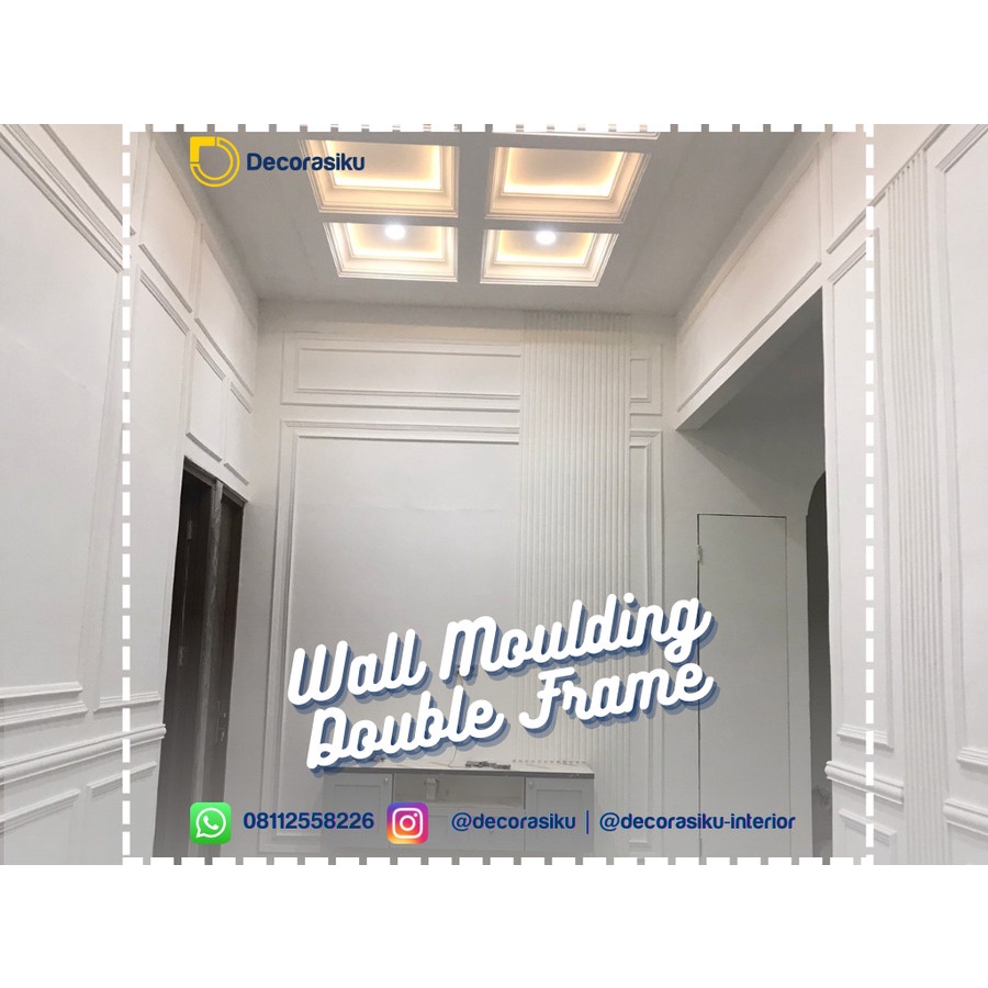 DC - Wall moulding - Double frame KAYU - Wall Panel - Wall paper 3D4