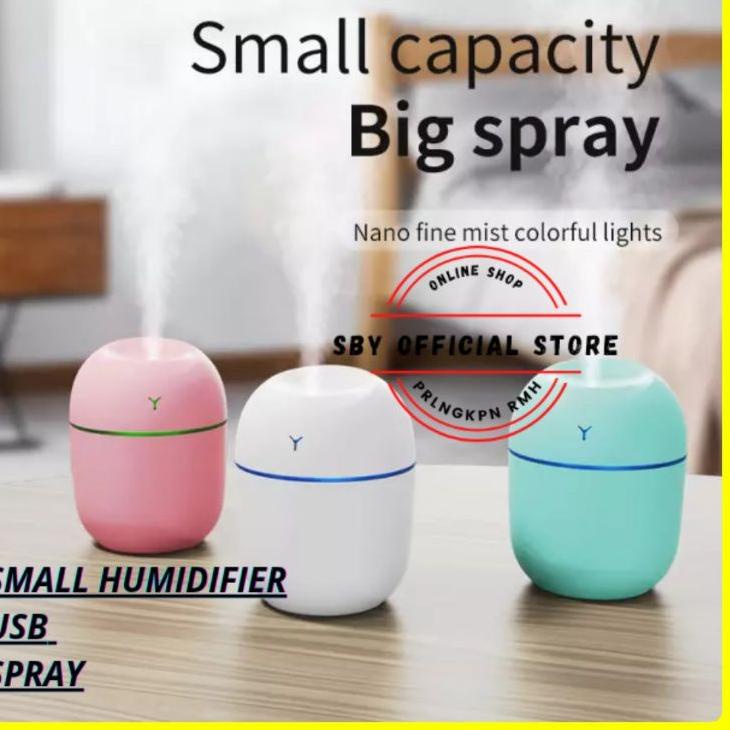 ➢ Diffuser Mini Humidifier USB  Sprayer Air Purifier LED Ruangan ℗