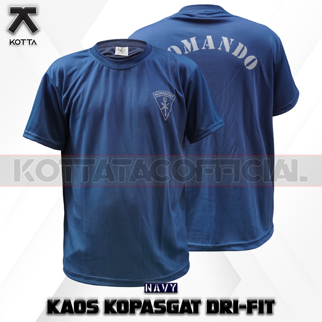 Kaos Kopasgat Dryfit - Kaos Dri-fit Paskhas - Kaos Olahraga Paskhas - Kaos Korpasgat - Kaos Kopasgat