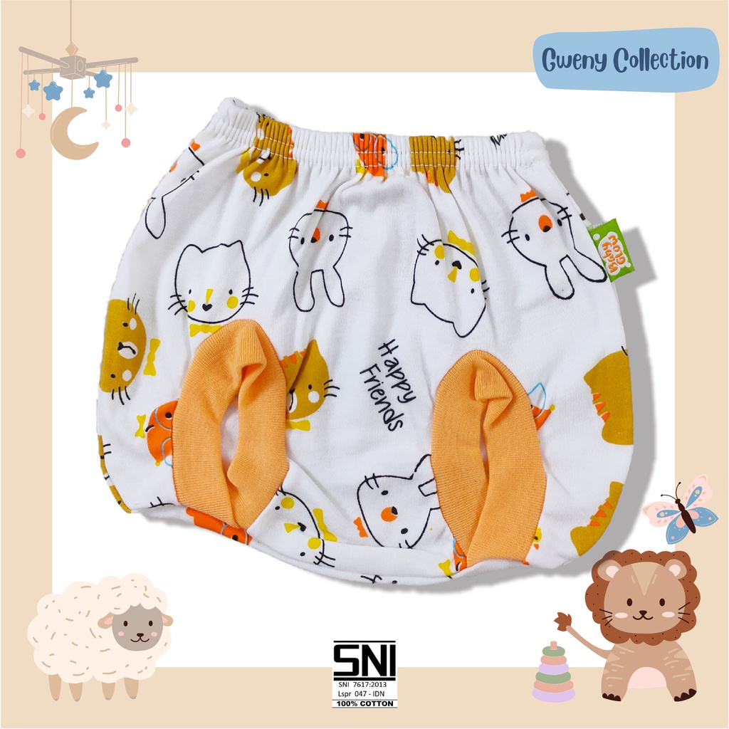 Celana Kacamata Bayi / Celana Kacamata Anak Motif Happy Friend Baby Glow