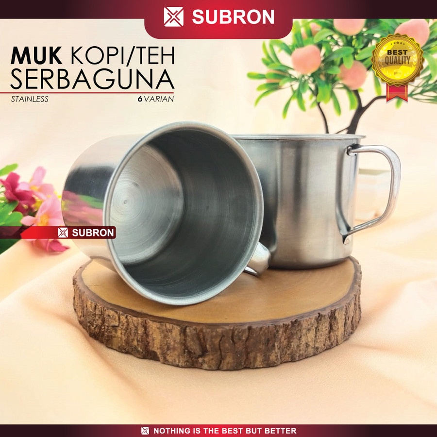 Muk / mug Stainless 8 cm Cangkir Serbaguna - SUBRON