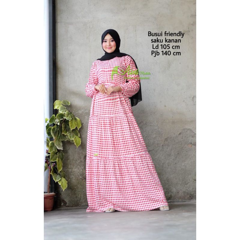 Homedres rayon premium by Aini modiste,,gamis simple,gamis murah