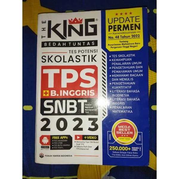 preloved buku the king snbt 2023