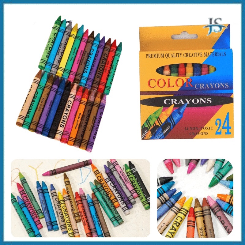 

JS CRAYONS SET 24 COLOR / ART SET / PENSIL KRAYON ANAK SEKOLAH 24 WARNA