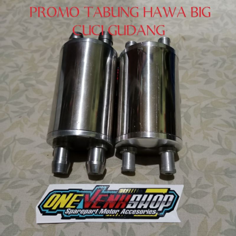 (PROMO CUCI GUDANG) TABUNG HAWA RACING MODEL BIG TABUNG HAWA INDUKSI UNIVERSAL UNTUK PAKET TABUNG SELANG HAWA TUTUP OLI SELANG HAWA HONDA YAMAHA SUZUKI KAWASAKI