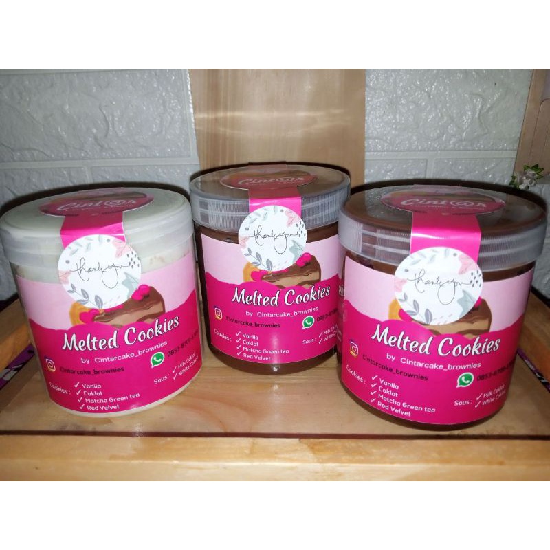 

Melted cookies mud cookies (ukuran toples 400 ml)