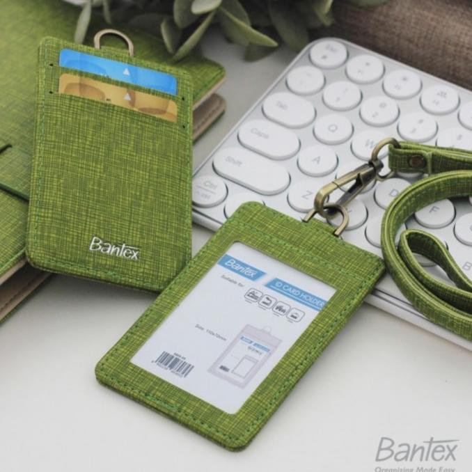 

Terbaru !!! Id Card Leather Holder Tali Potrait/ Name Tag Kulit Bantex 8869
