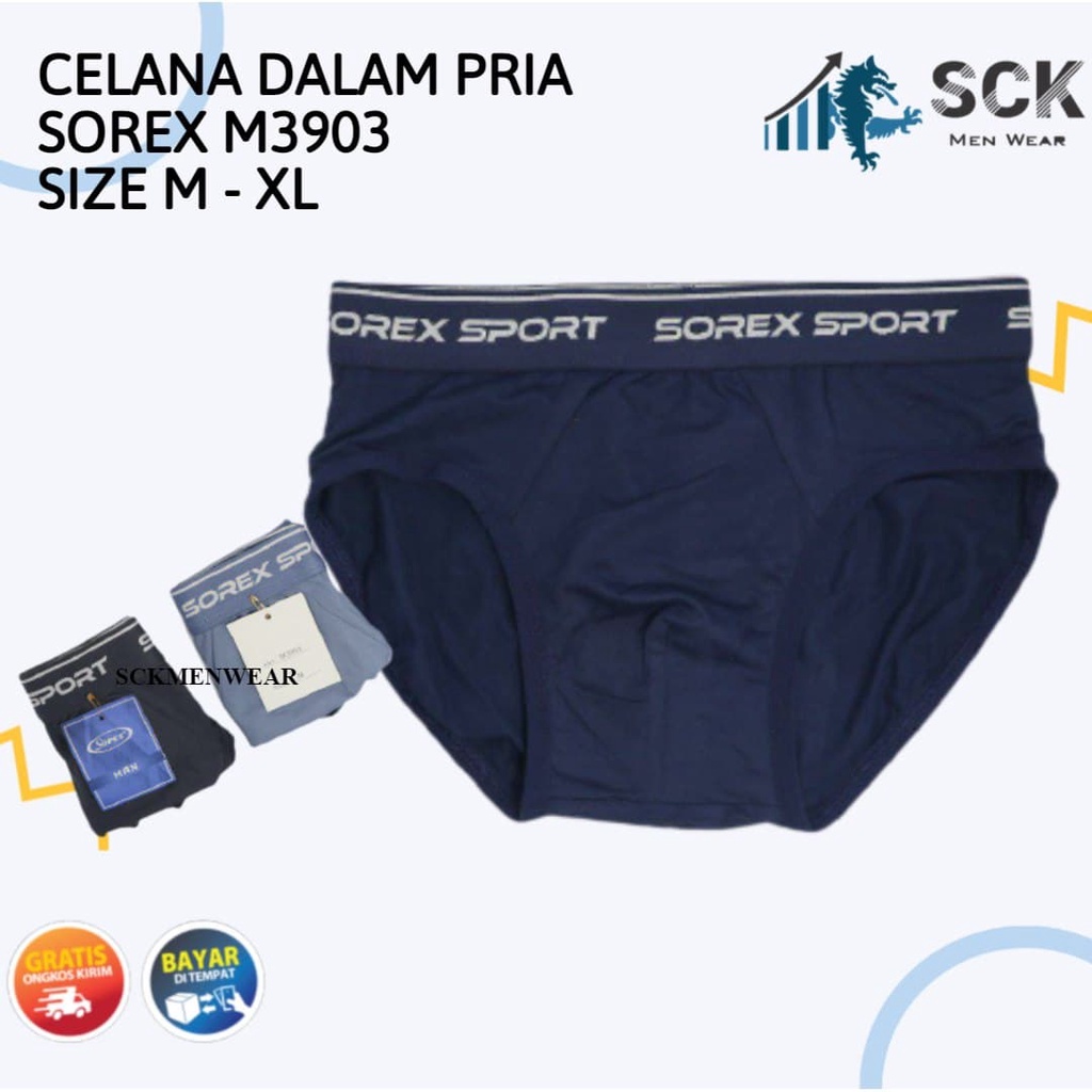 [ISI 1] CD Pria SOREX 3903 / Boxer Cowok CD Cowok SOREX - sckmenwear GROSIR