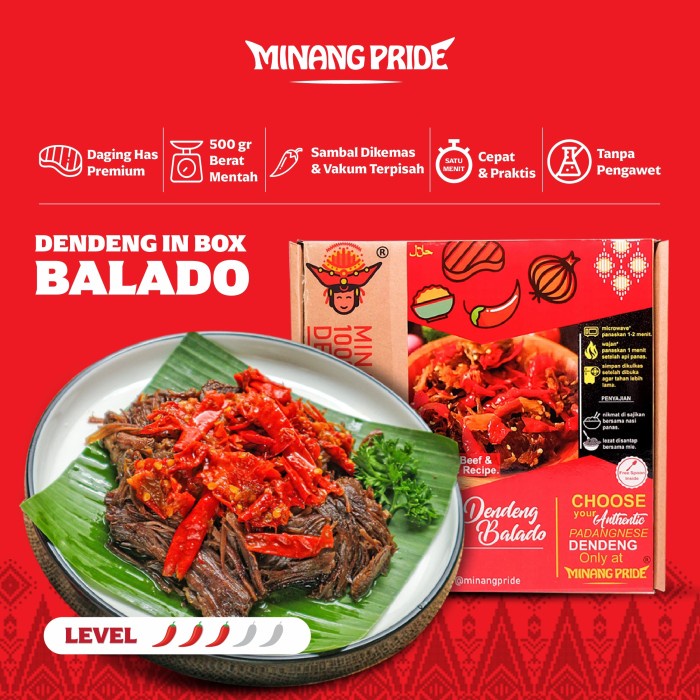 

500Gr Dendeng Balado Minang Pride