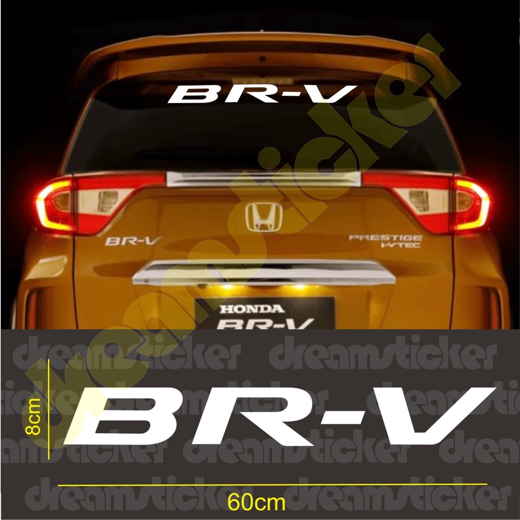 Sticker Stiker Mobil Honda BRV Kaca Belakang
