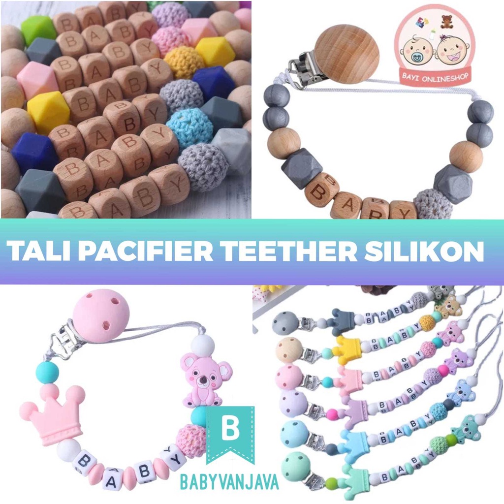 (BC) Tali Pacifier Clipper Dot Bayi Empeng Teether Clipper Gantungan Empeng Bayi