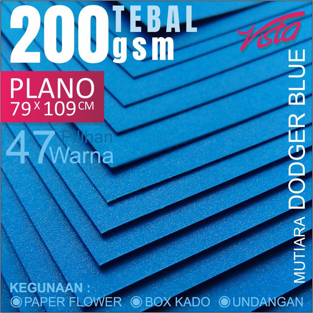 Kertas jasmine biru plano dodge blue marlin undangan backdrop paper flower bunga lora