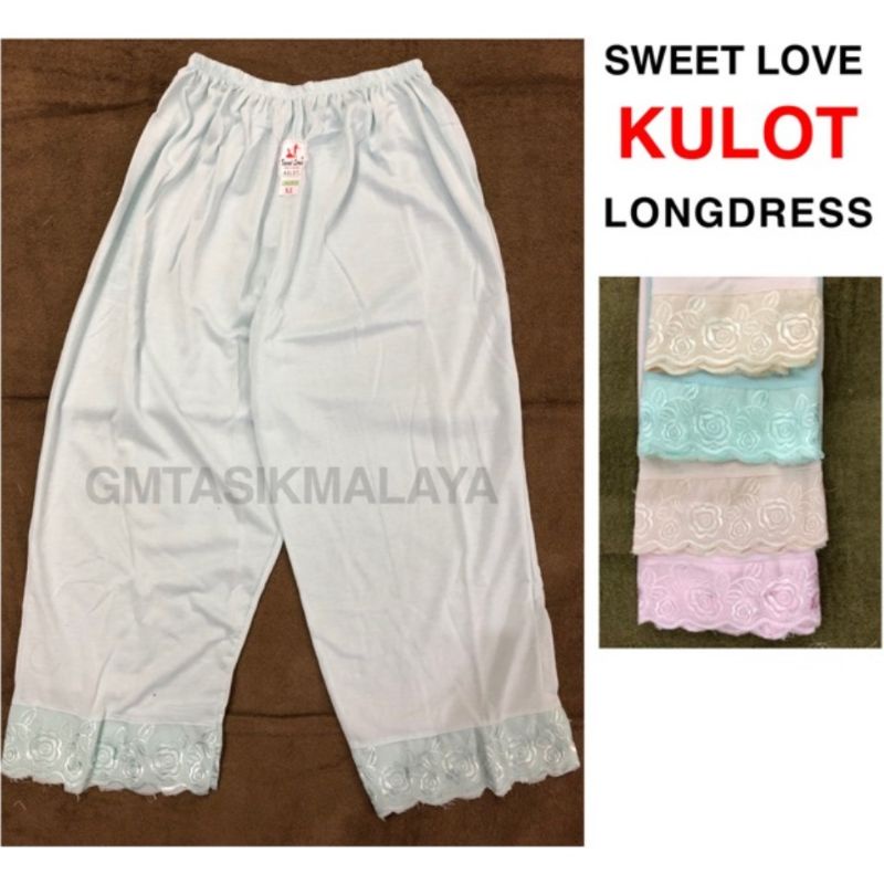 Celana kulot panjang longdress sweet love / dalam celana sweet love