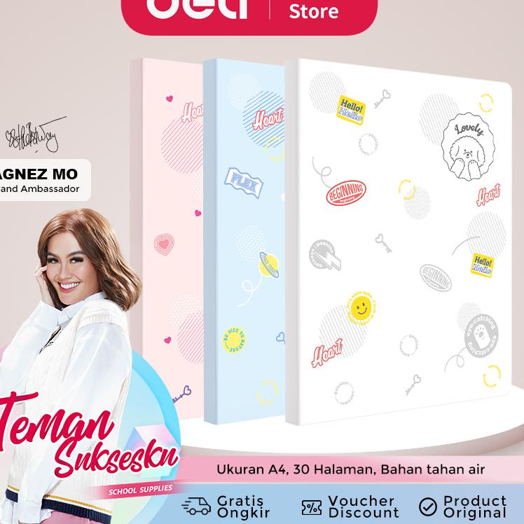 

12.12 ✨SALE✨ Deli Display Book Fashion, Tas Dalam Transparan A4, 30 Halaman PP shell 72493 