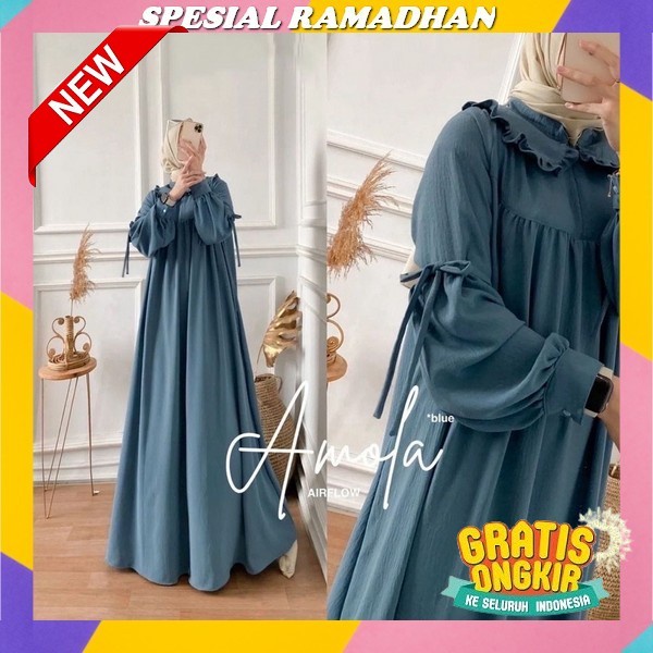 Pluffy Dress Gamis Maxy Original By Nabtik Hijab Fashion Ori Terbaru 2023 / Muslim Wanita Raganza Pr