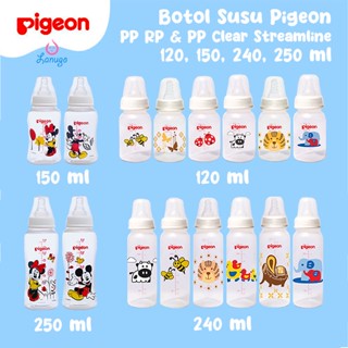 Image of PIGEON Botol PP Clear Streamline Mickey Minnie 150 ML 250 ML dan Botol PP RP 120 ML 240 ML Disney Limited Edition