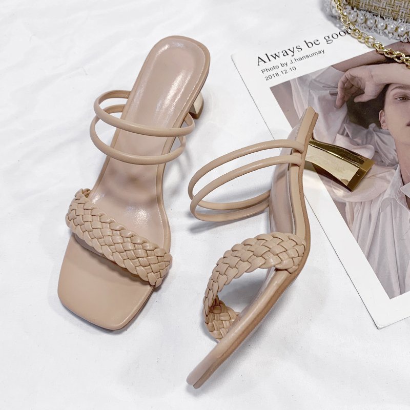 Sandal hak tinggi wanita high heels wanita sandal kerja wanita sendal korea NS881