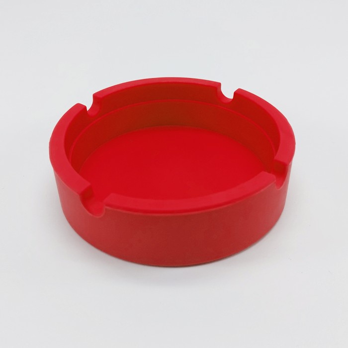 asbak SILICON ASHTRAY / ASBAK SILICON UKURAN DIAMETER 8,3 cm - Merah(D1J2) Asbak Rokok Portable Best