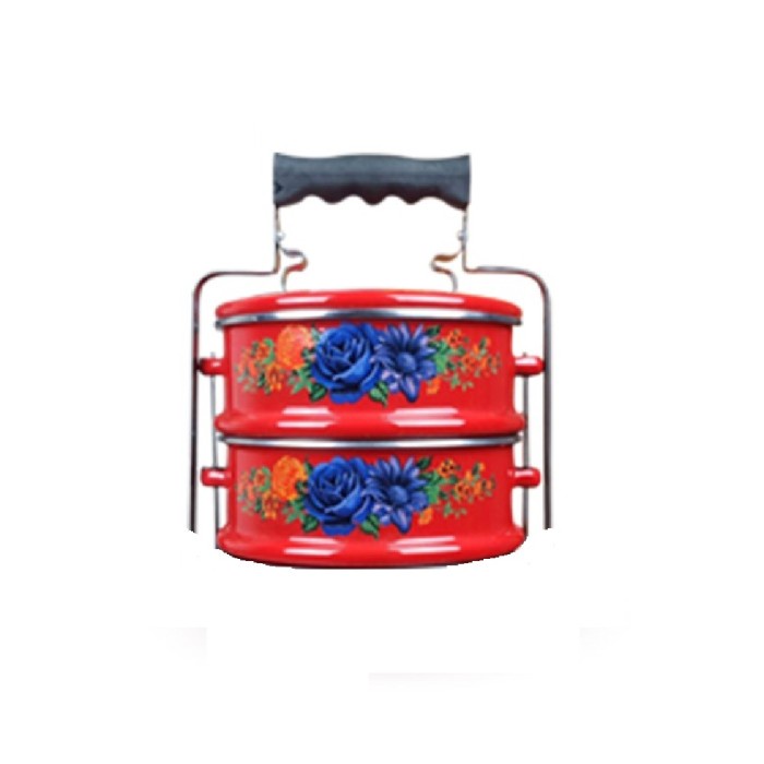 Rantang Maspion Rantang Enamel Kedaung 2 Susun 14 Cm Merah