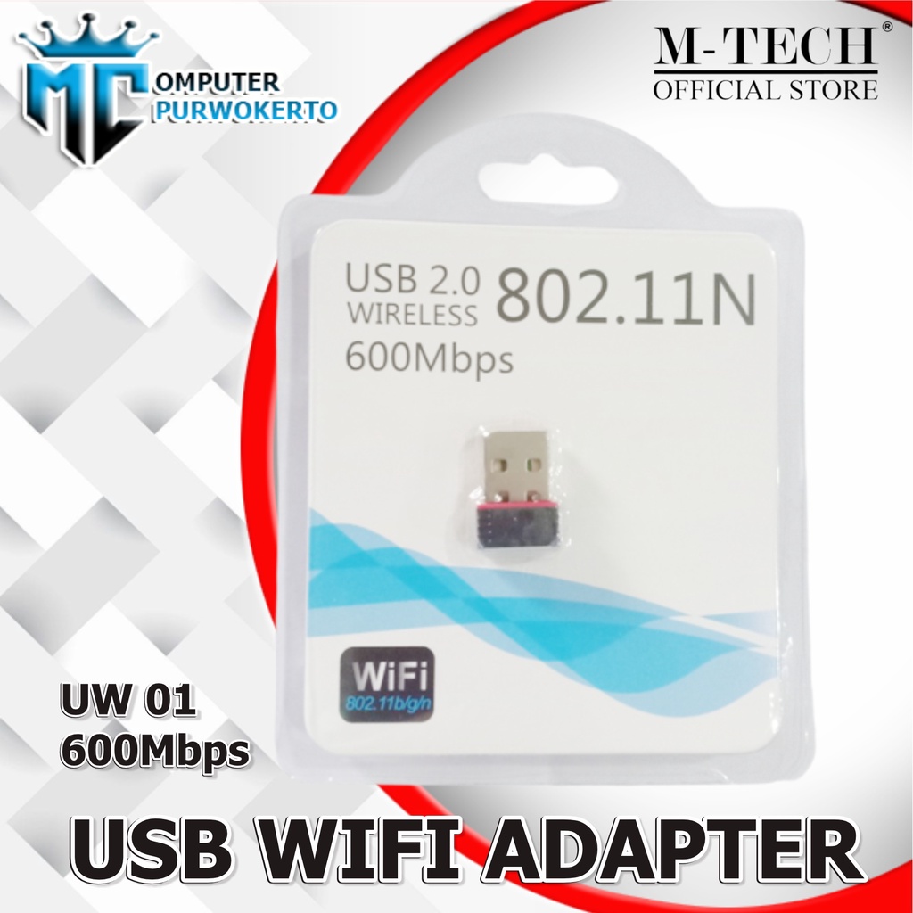 Usb Wifi Wireless M-Tech 300 Mbps Nano UW-01 Usb 2.0