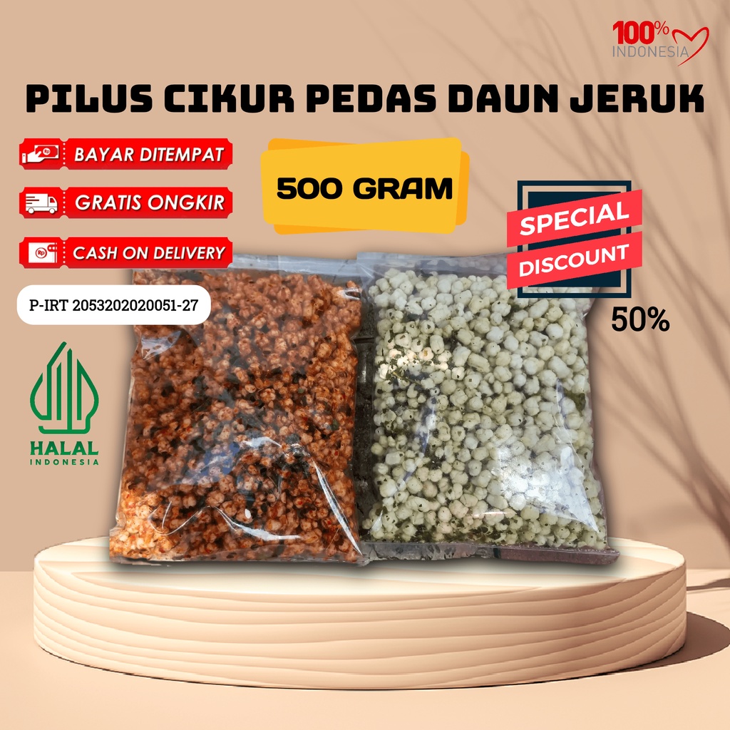 

PILUS CIKUR PEDAS DAUN JERUK 500GRAM
