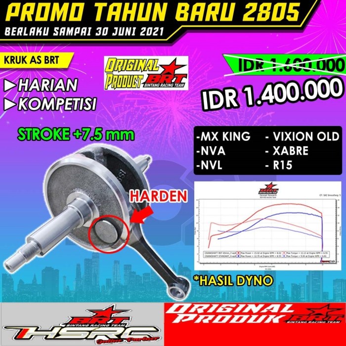 Kruk As Racing Brt Mx King 150 As Kruk Nvl Vixion Old Xabre R15