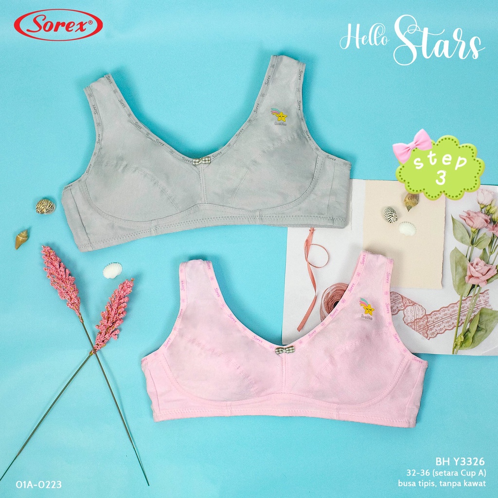 Miniset Bra Remaja Sorex 3326-Step 3