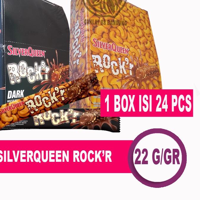 

❉ SILVERQUEEN ROCKR BOX ISI 24 X 22gr - COKELAT SILVER QUEEN ROCK'R ROCK R DARK MILK COKLAT ☇