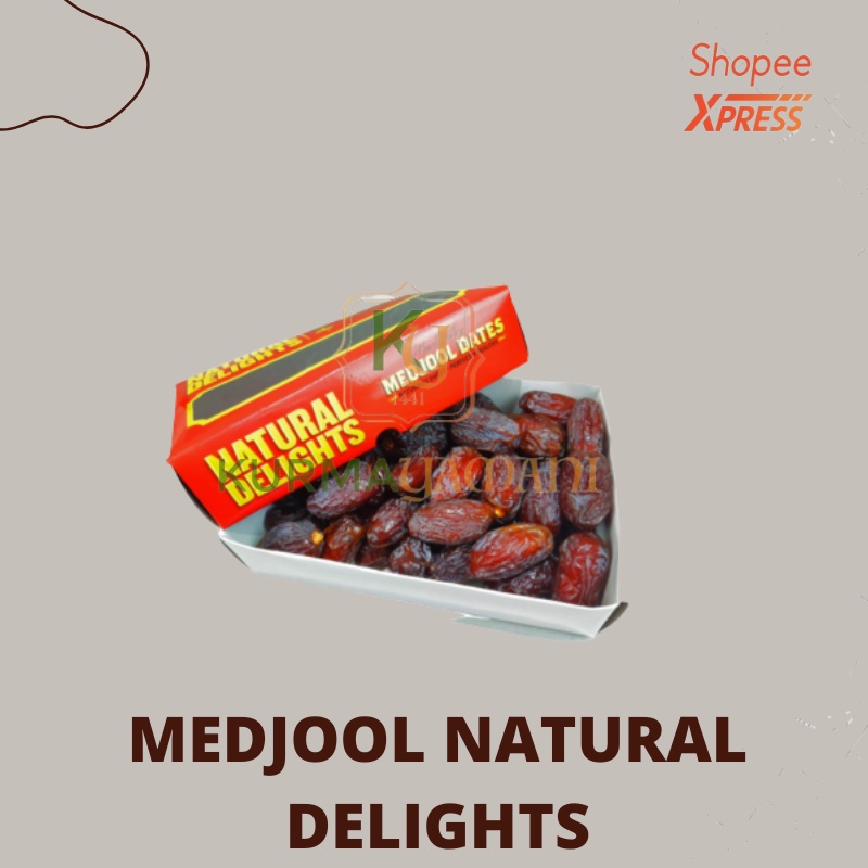 

Kurma Medjool Jumbo Natural Delights Original 500 Gram / Medjool California / Medjool Original Jumbo